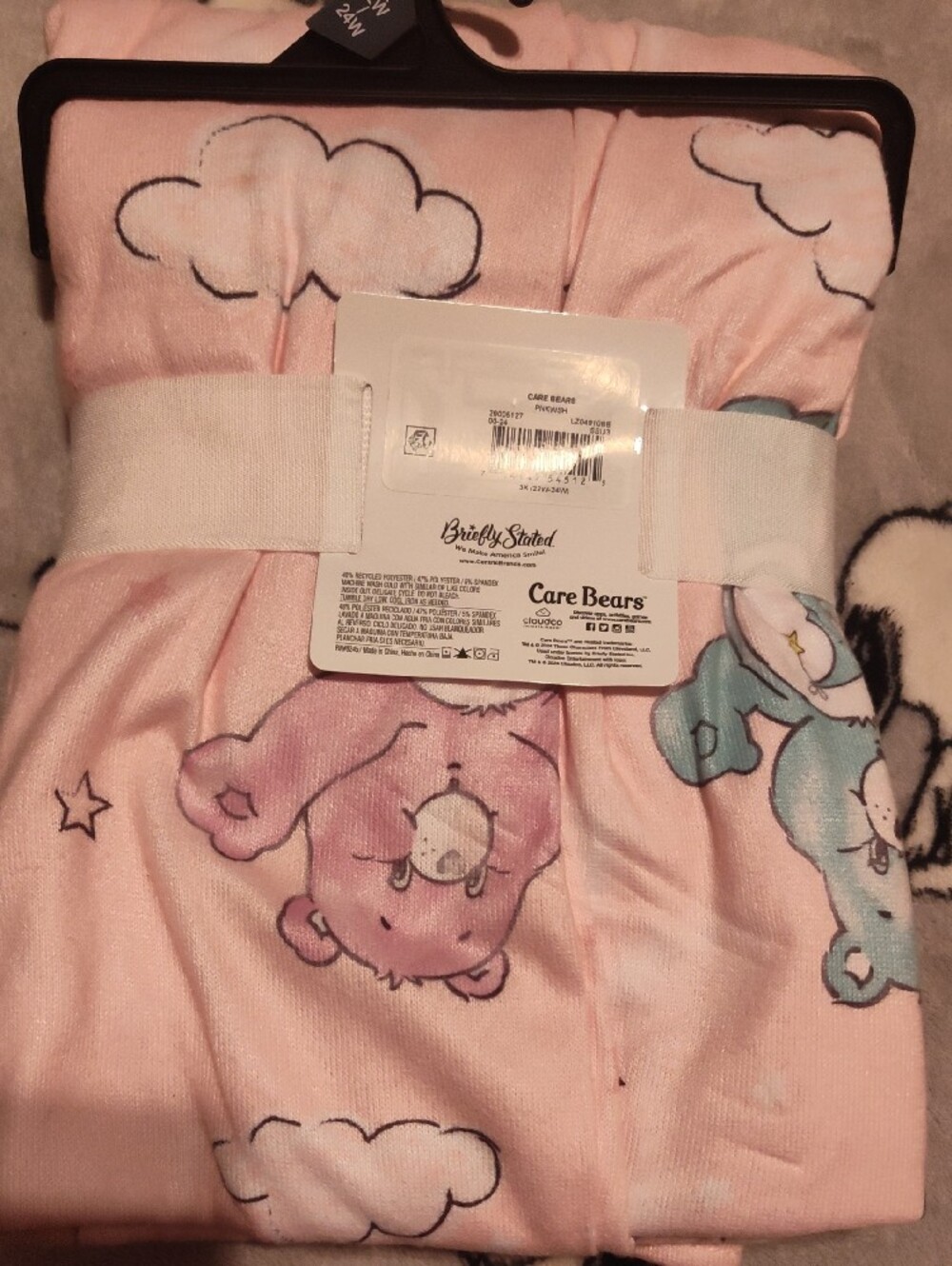 Care Bears Pink Women's Pajama Sleep Pants with Rainbow Print - Picture 2 of 5